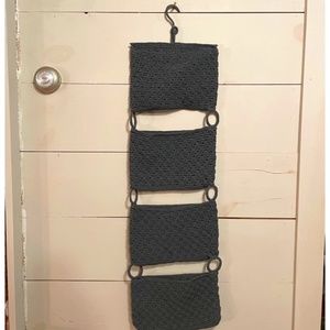Grey Crochet macrame organizer